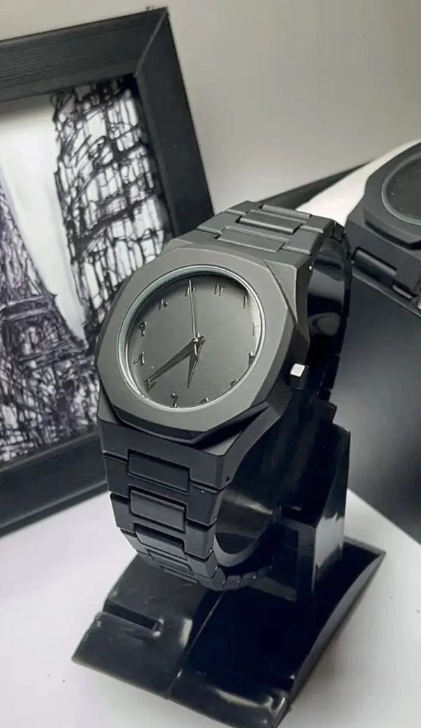Full Black Aura Quartz Watch – Lightweight Design, , Premium Quality & Finish – Best Quality Analog Watch For Boys – Watch For Men | Full Black Color Watch – Without Box