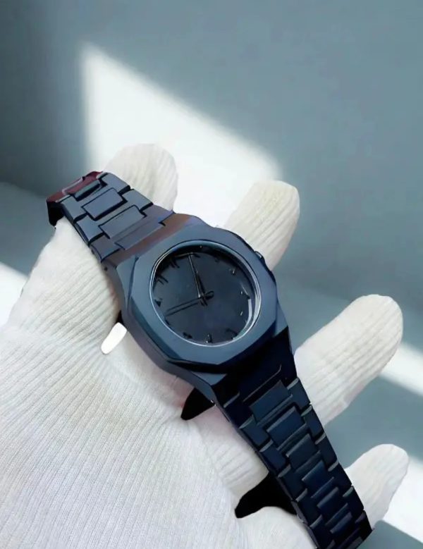 Full Black Aura Quartz Watch – Lightweight Design, , Premium Quality & Finish – Best Quality Analog Watch For Boys – Watch For Men | Full Black Color Watch – Without Box