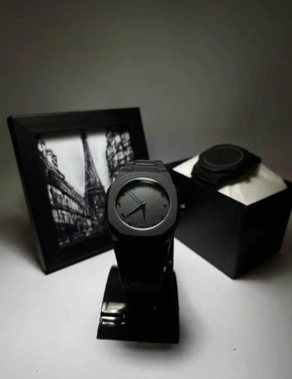 Full Black Aura Quartz Watch – Lightweight Design, , Premium Quality & Finish – Best Quality Analog Watch For Boys – Watch For Men | Full Black Color Watch – Without Box